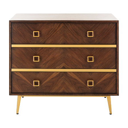 Katia 3-Drawer Chest, One Size, Brown