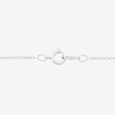Womens 1/ CT. T.W. Natural White Diamond 10K Two Tone Gold Star 18 Inch Pendant Necklace