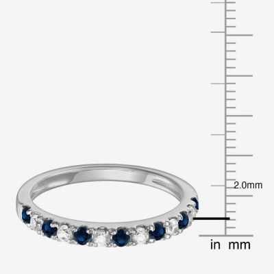 1/6 CT. T.W. Genuine Gemstone 10K Gold Wedding Band