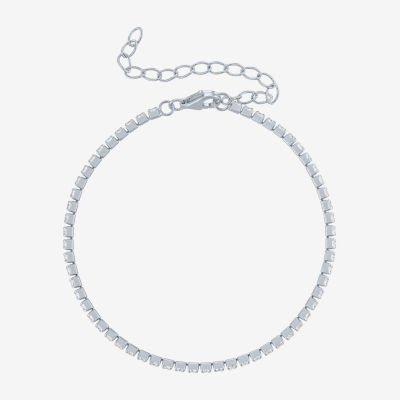 Yes, Please! Lab Created White Sapphire Sterling Silver Round 6 Inch Tennis Bracelet