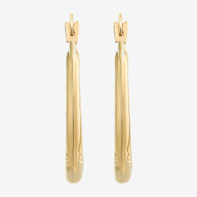 10K Gold 18mm Hoop Earrings