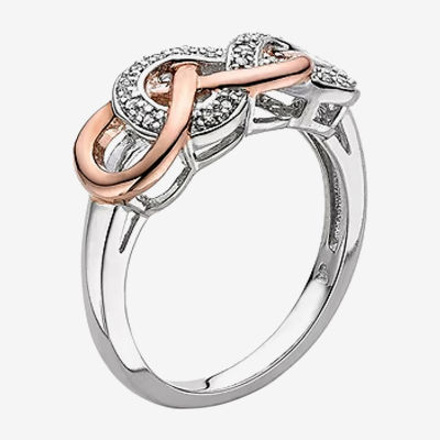 Infinity Promise 1/10 CT.T.W. Natural Diamond Two-Tone Ring