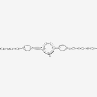 Hashtag Womens Diamond Accent Natural White Diamond Sterling Silver 18 Inch Pendant Necklace