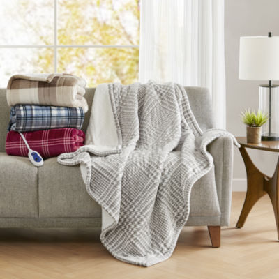 Beautyrest Sherpa Heated Electric Throw