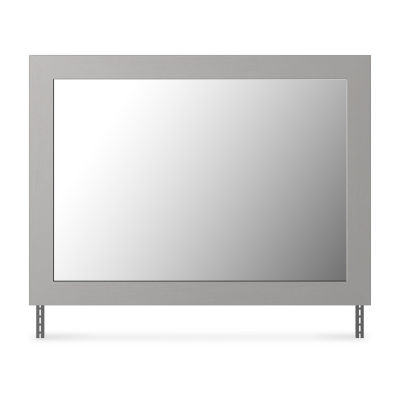 Signature Design by Ashley Cottonburg 42" Bedroom Dresser Mirror in Light Gray