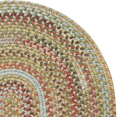 Capel American Traditions Braided Wool 27"X46" Indoor Oval Accent Rug