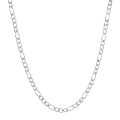 Mens Stainless Steel 18" 3mm Figaro Chain