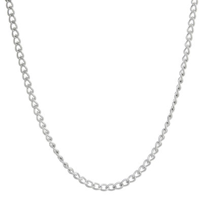 Mens Stainless Steel 30" 3mm Curb Chain