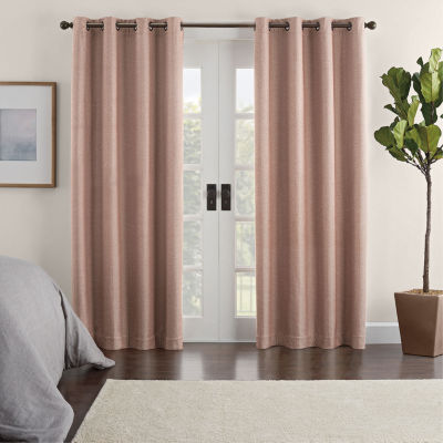 Eclipse Ambiance Chevron Draft Stopper Grommet Top Energy Saving 100% Blackout Single Curtain Panel