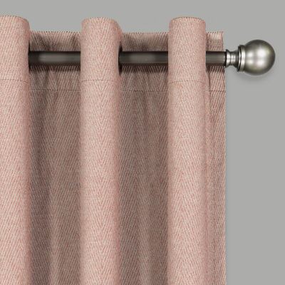Eclipse Ambiance Chevron Draft Stopper Grommet Top Energy Saving 100% Blackout Single Curtain Panel