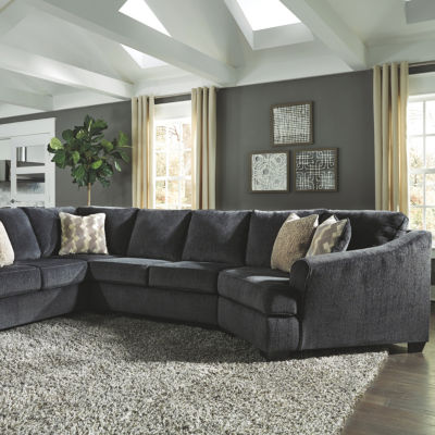 Signature Design by Ashley® Eltmann 3-Piece Sofa Sectional with Cuddler,  Color: Slate - JCPenney