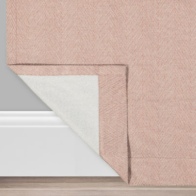 Eclipse Ambiance Chevron Draft Stopper Grommet Top Energy Saving 100% Blackout Single Curtain Panel