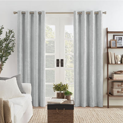 Eclipse Ambiance Draft Stopper Grommet Top Energy Saving 100% Blackout Single Curtain Panel