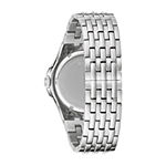 Bulova Phantom Mens Crystal Accent Silver Tone Stainless Steel Bracelet Watch 96a254