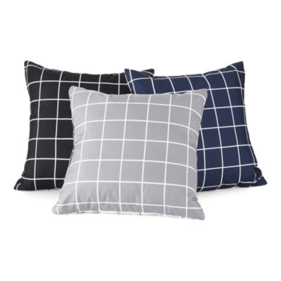 Home Expressions Windowpane Square Throw Pillow
