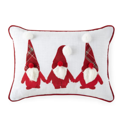 North Pole Trading Co. Merry Christmas Square Throw Pillow