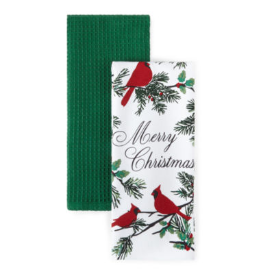 North Pole Trading Co. Holiday Colors 4-pc. Towels + Dish Cloths, Color:  Multi - JCPenney