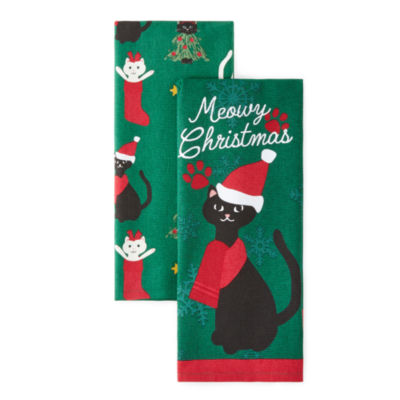 North Pole Trading Co. Holiday Colors 4-pc. Towels + Dish Cloths, Color:  Multi - JCPenney