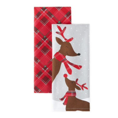  4 Piece Moose Pinecone Trails Kitchen Bundle, 2 Dual Purpose Dish  Towels and 2 Pocket Mitts : Home & Kitchen