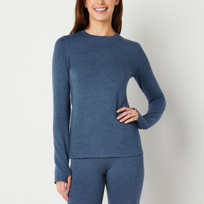Cuddl Duds Womens Ultra Cozy Long Sleeve Crew Neck Top JCPenney