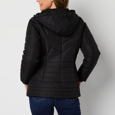 Liz claiborne hooded heavyweight puffer jacket on sale