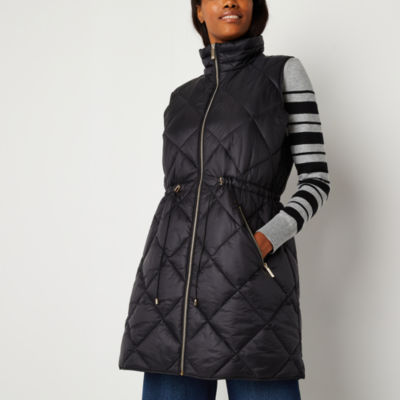 Liz claiborne woven water resistant heavyweight puffer on sale jacket