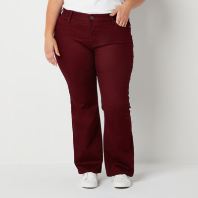 Calça flare best sale plus size bandagem