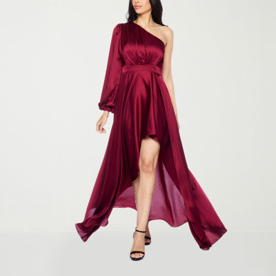 Premier Amour Womens Long Sleeve Evening Gown