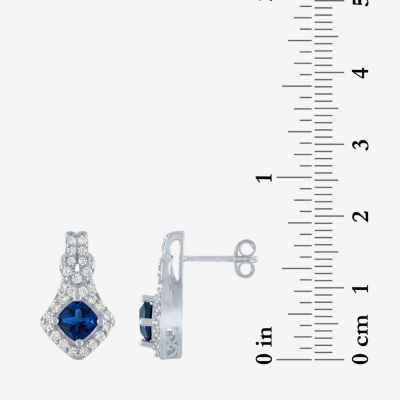 Womens 4-pc. Lab-Created Blue Sapphire & Cubic Zirconia Silver
