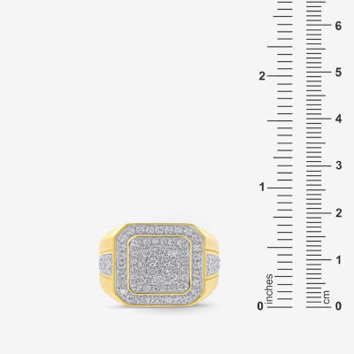 Mens CT. T.W. Natural Diamond 10K Gold Fashion Ring