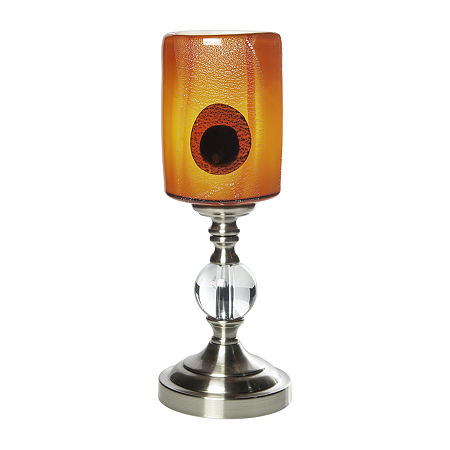 Dale Tiffany 13 Filare Art Glass Desk Lamp, One Size, Orange