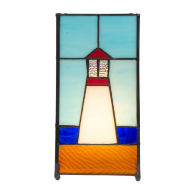 Dale Tiffany 10" Lighthouse Tiffany Desk Lamp