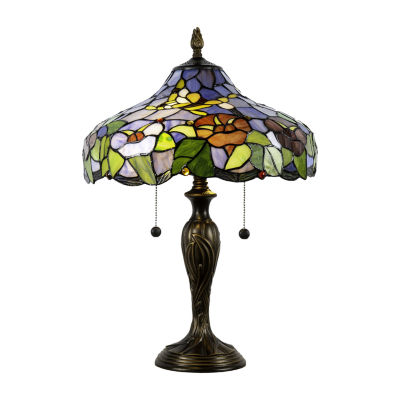 Dale Tiffany 23" Tuscany Garden Tiffany Table Lamp, Color Blue JCPenney