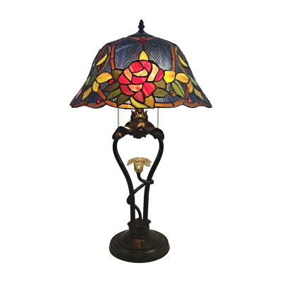 Dale Tiffany 26" Blue Claremont Tiffany Table Lamp