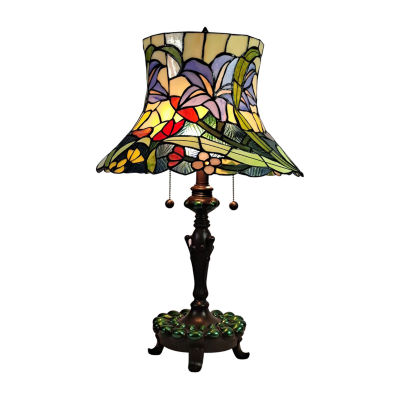 Dale Tiffany 26" Cloverdale Tiffany Glass Table Lamp