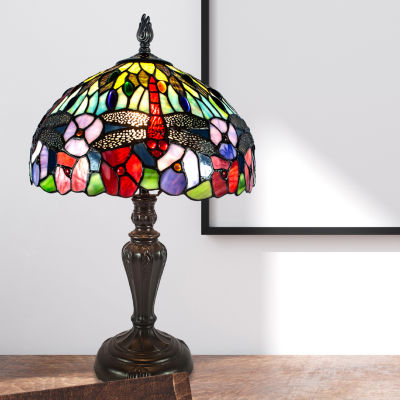 Dale Tiffany 20" Catalina Dragonfly Tiffany Table Lamp