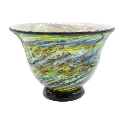 Dale Tiffany 8"  Asher Art Glass Decorative Bowl