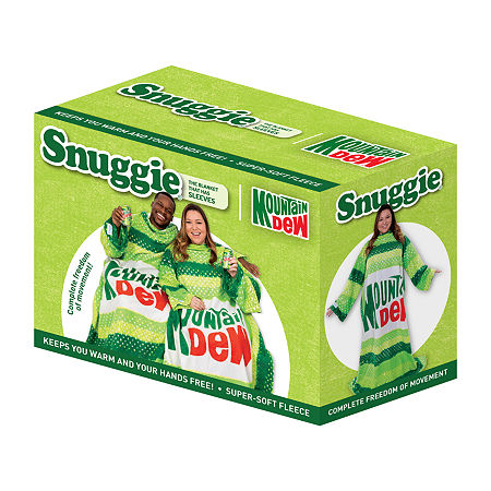 Snuggie MOUNTAIN DEW, The Original Wearable Blanket With Sleeves, Super Soft Fleece, Adult One Size, Green, One Size, Green