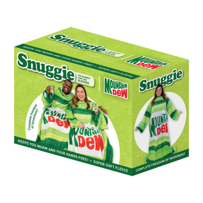 Snuggie MOUNTAIN DEW, The Original Wearable Blanket With Sleeves, Super Soft Fleece, Adult One Size, Green