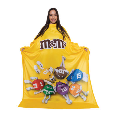 Snuggie M&MS, The Original Wearable Blanket With Sleeves, Super Soft Fleece, Adult One Size, Yellow