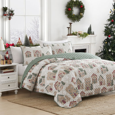 Avanti Gingerbread Reversible Quilt Set