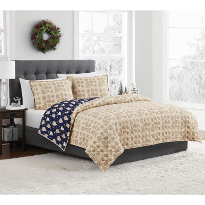 Brooklyn Loom Gingerbread 3-pc. Reversible Quilt Set