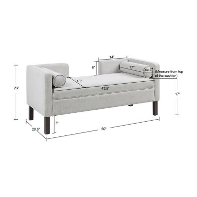 Madison Park Julie Upholstered Bench
