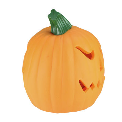 9.75'' Orange and Green Animated Double-Sided Pumpkin Halloween Decor