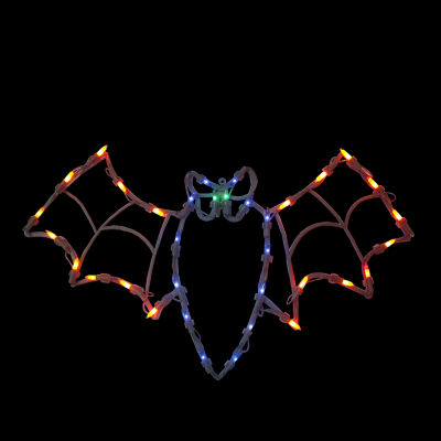 15'' Lighted Bat Halloween Window Silhouette Decoration