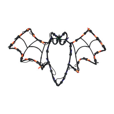 15'' Lighted Bat Halloween Window Silhouette Decoration