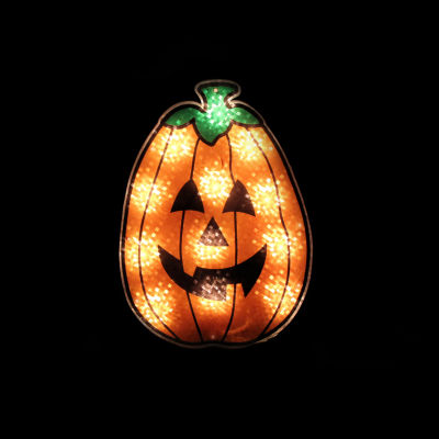 12'' Lighted Jack-O-Lantern Halloween Window Silhouette