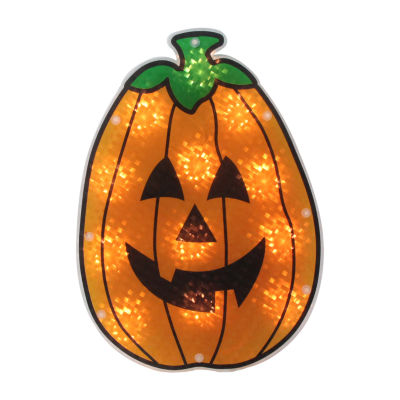 12'' Lighted Jack-O-Lantern Halloween Window Silhouette