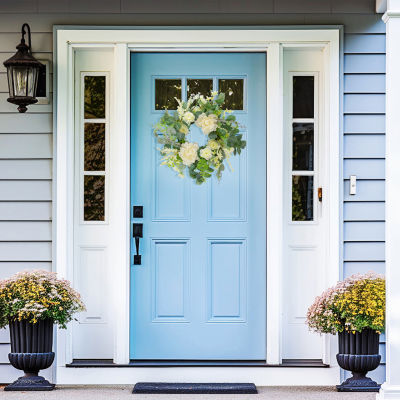 Northlight 20in Foliage Spring Unlit Wreath