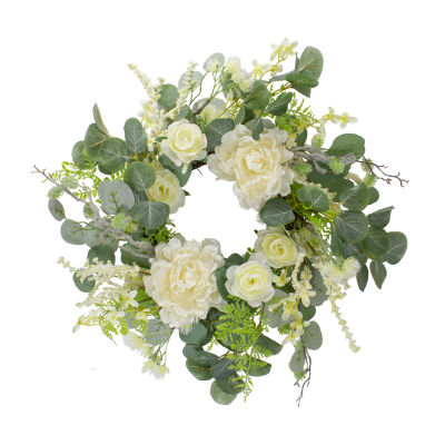 Northlight 20in Foliage Spring Unlit Indoor Christmas Wreath